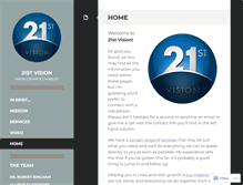 Tablet Screenshot of 21stvision.org